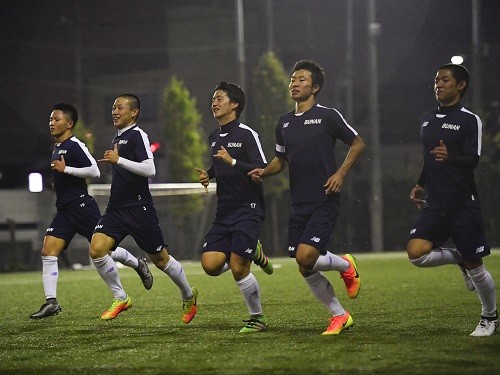 選手権出場に向け、長時間の練習をこなす武南の選手たち　©Koki NAGAHAMA