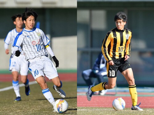 高校サッカー選手権準々決勝好カードのキーマン。大津の森田大智（左）と前橋育英の笠柳翼（右）