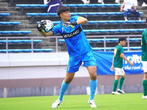 静岡学園のGK中村圭佑 photo by Tsuchiya Masashi