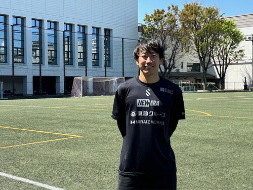 今季から東京都社会人リーグ１部のSHIBUYA CITY FCでプレーする渡邉千真