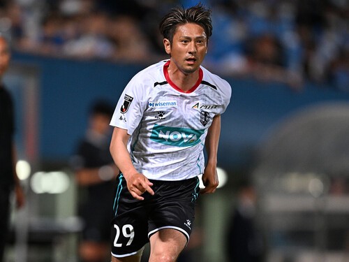 チームのために「選手としてできることは全部、やりきりたい」と語る水野晃樹　photo by MATSUO.K/AFLO SPORT