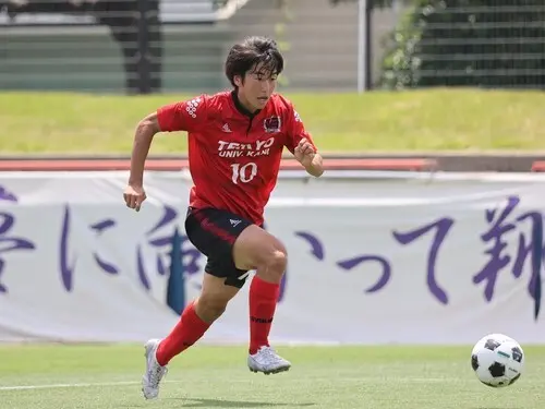 帝京大可児のFW加藤隆成　photo by Morita Masayoshi