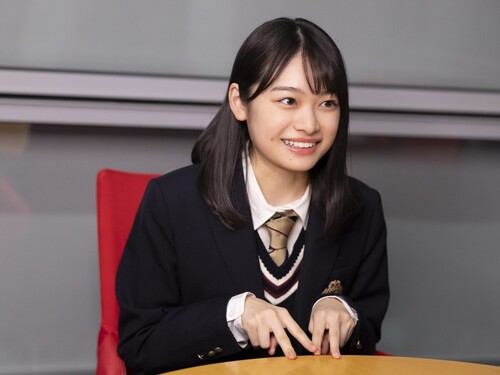 月島さんは「選手の皆さんの活力になるように、応援マネージャーの役割としっかり向き合いたい」と語る　photo by Tatematsu Naozumi