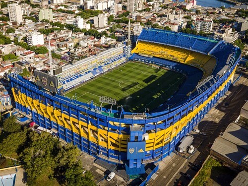 アルゼンチンのスタジアム、ラ・ボンボネーラ　photo by Getty Images