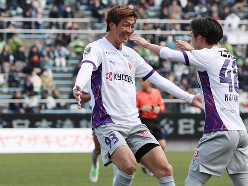 京都サンガF.C.での活躍を誓う長沢駿　photo by J.LEAGUE/J.LEAGUE via Getty Images