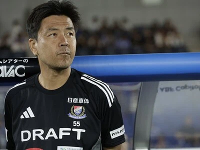 J1リーグ最下位の横浜Ｆ・マリノスの指揮を執る大島秀夫新監督 photo by Fujita Masato