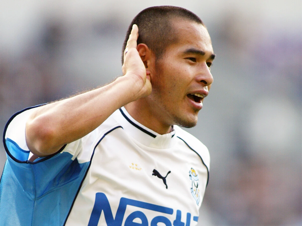 2002年、高原直泰はジュビロ磐田のエースに成長した　photo by AFLO