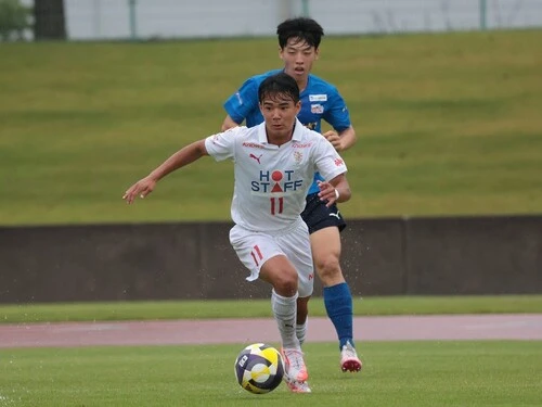 神村学園のFW徳村楓大　photo by Morita Masayoshi