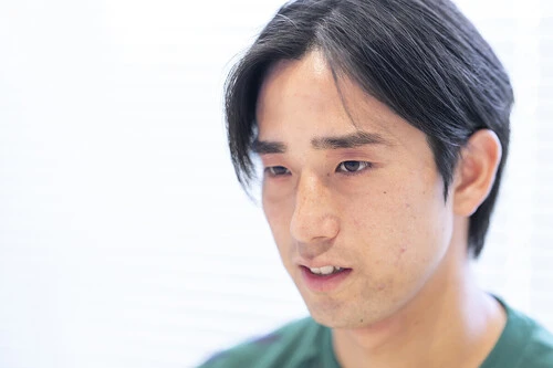 東京ヴェルディのアカデミー「卒業」後の進路について語る横山暁之　photo by Fujimaki Goh