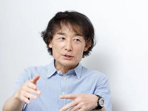 読売クラブのアカデミー時代について語る菊原志郎氏　photo by Manabu Takahashi