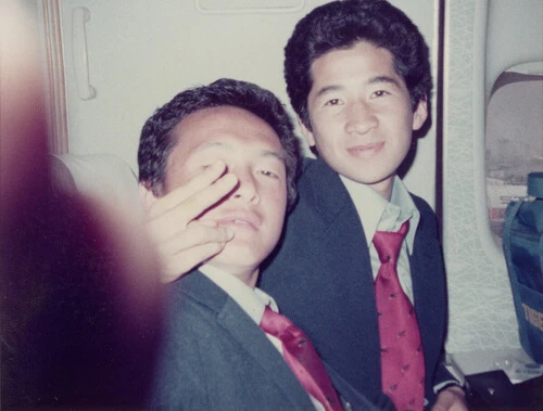 若かりし頃の木村和司氏（右）と金田喜稔氏（左）写真提供：（有）シュート