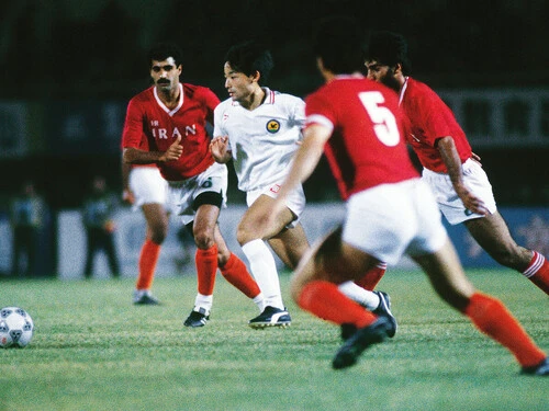 1990年、日本代表にも選出された菊原志郎氏　photo by Shinichi Yamada/AFLO