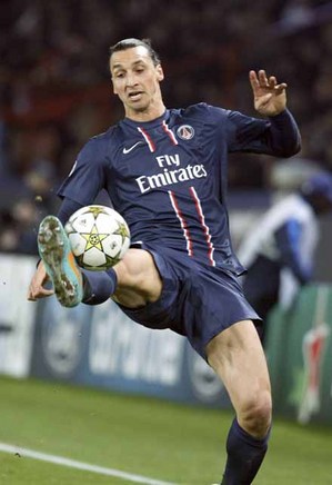 パリ・サンジェルマン移籍後も次々とスーパーゴールを決めているイブラヒモビッチ  photo by Getty Images
