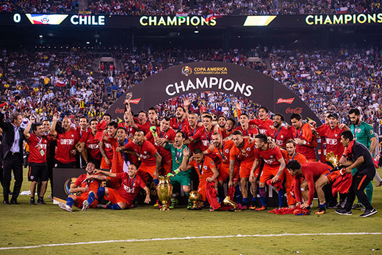 前回大会（2016年）はチリが連覇を飾った