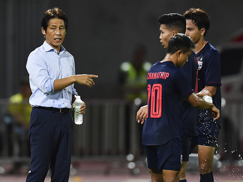 タイ代表を率いる西野朗監督。代表チームの人気は高まっているという