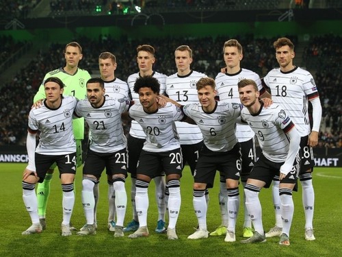 2020年のユーロ出場を決めたドイツ代表チーム