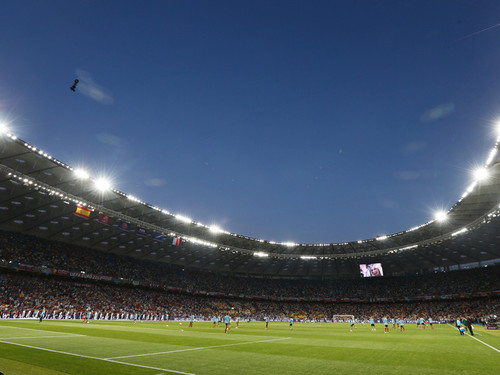 ユーロ2012決勝、スペイン対イタリア戦も行なわれたオリンピスキ・スタジアム