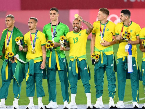 オリンピック連覇を成し遂げたＵ－24ブラジル代表　photo by JMPA