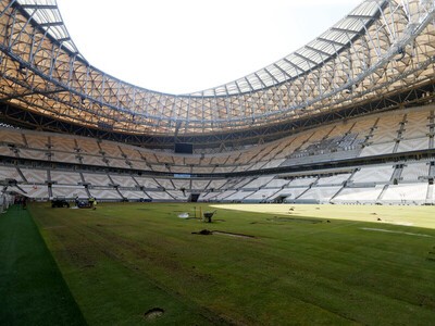 カタールＷ杯で開幕戦と決勝戦が行なわれる予定のルサイル・スタジアム photo by Reuters／AFLO