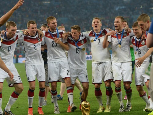 2014年ブラジルＷ杯で優勝したドイツ代表の選手たち