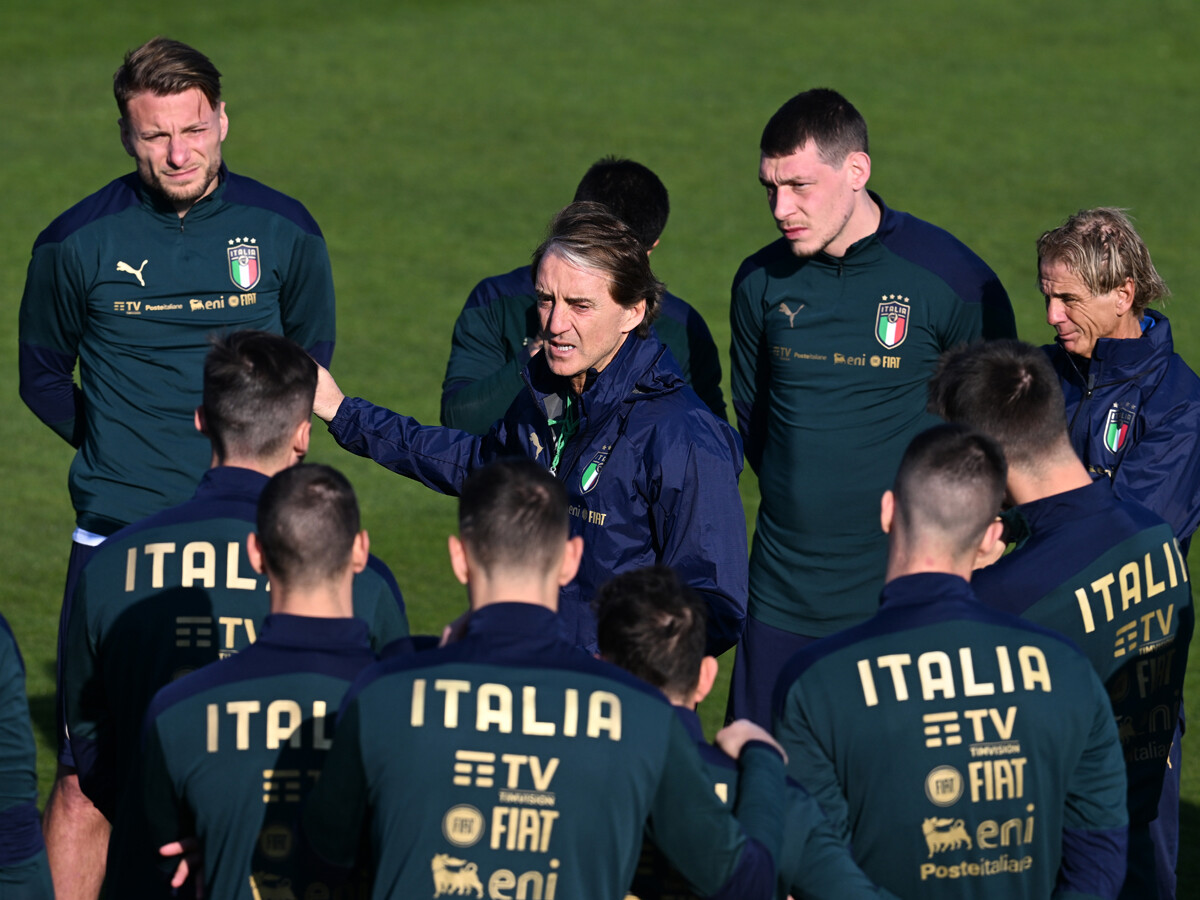 イタリア代表を襲うW杯予選敗退の恐怖。指揮官マンチーニは「目指すのは優勝」と鼓舞する
