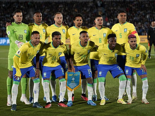 今月、Ｗ杯南米予選でコロンビア、アルゼンチンと対戦するブラジル代表（写真は10月のウルグアイ戦） photo by Reuters／AFLO