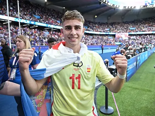 日本戦で２得点、決勝戦でも２ゴールを決めたフェルミン・ロペス（スペイン） photo by JMPA