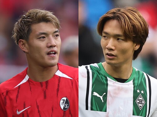 サッカー日本代表の10月シリーズに招集された堂安律（左）と板倉滉（右）。ブンデスリーガでも存在感あるプレーをしている　photo by Getty Images