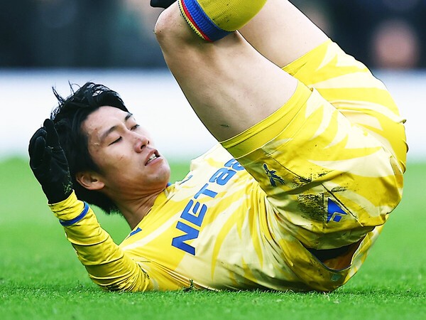 鎌田大地はイングランドでまだ本領を発揮できていない　photo by AFLO
