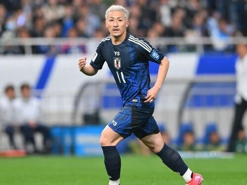 前田大然にサッカー日本代表でのプレーを聞いた　photo by Kishiku Torao