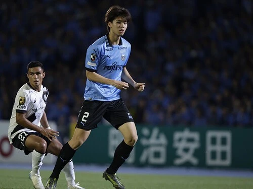 川崎フロンターレからトッテナムへの移籍が発表された高井幸大 photo by Fujita Masato
