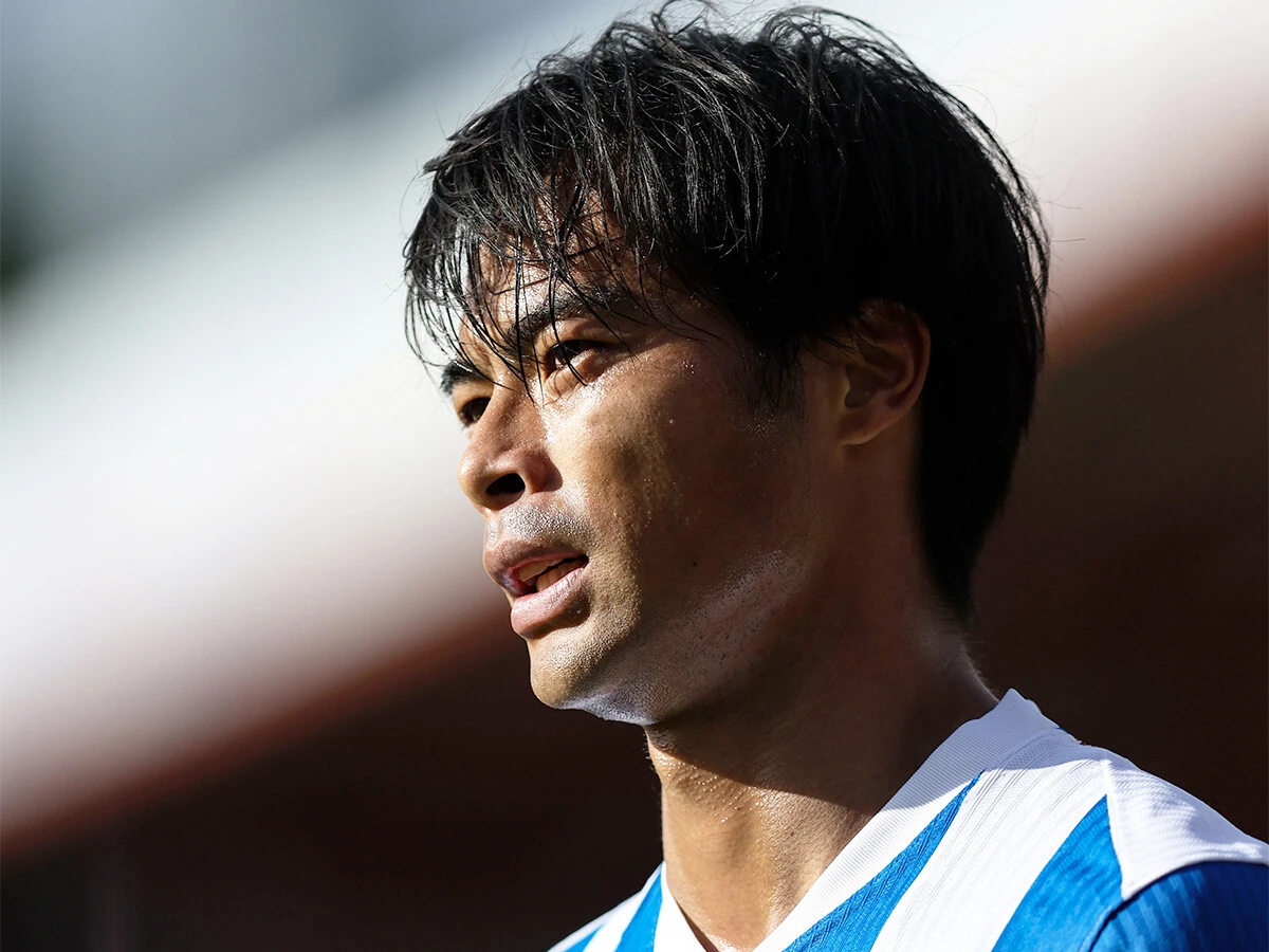 三笘薫のプレーに輝きが減った理由とは？photo by Getty Images