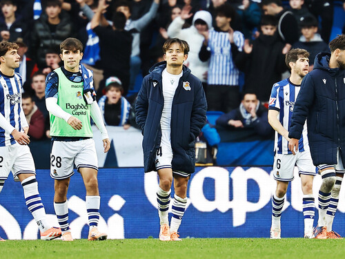 前節ビジャレアル戦で今季初アシストを決めた久保建英（レアル・ソシエダ） photo by Mutsu Kawamori／MUTSUFOTOGRAFIA