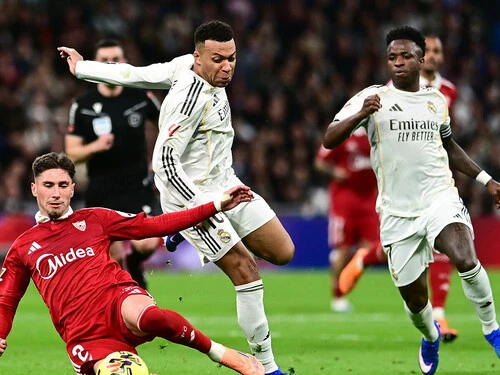 レアル・マドリードを牽引するキリアン・エムバペとヴィニシウス・ジュニオール photo by REUTERS／AFLO