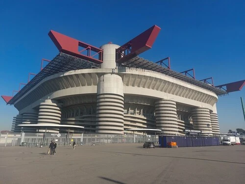 ミラノ・コルティナ五輪の開会式が行なわれる、スタディオ・ジュゼッペ・メアッツァphoto by Getty Images