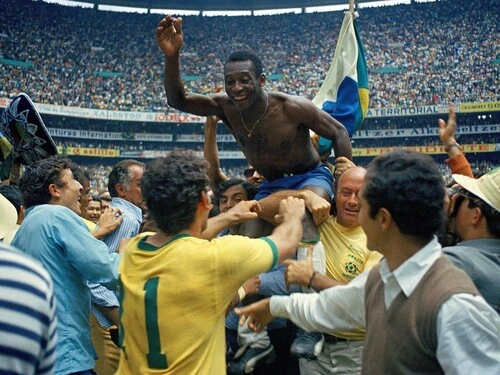 1970年メキシコＷ杯で３度目の優勝を果たしたブラジルのペレ　photo by Getty Images