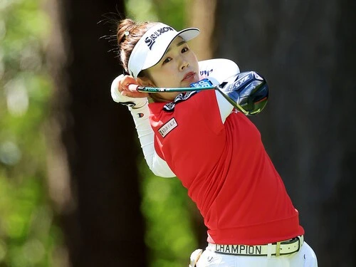 全米女子プロ選手権で２位タイとなって、土壇場でパリ五輪切符を手にした山下美夢有　photo by Getty Images