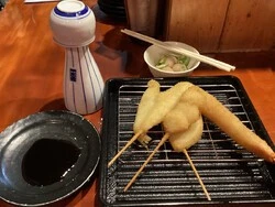 屋台村で食べた串揚げ
