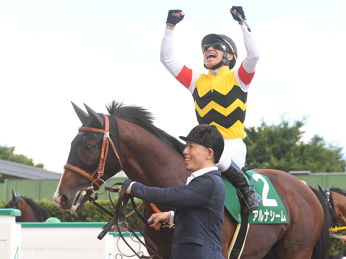 横山典弘騎手の騎乗で、昨年の中京記念を勝利したアルナシーム　photo by Sankei Visual