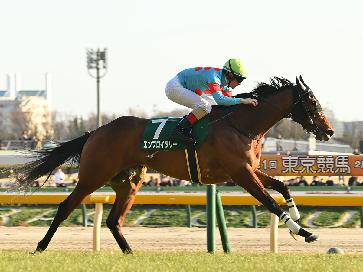 前走のクイーンＣを勝利したエンブロイダリー　photo by Sankei Visual