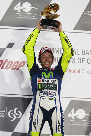 開幕戦のカタールGPで優勝したバレンティーノ・ロッシ