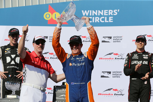 インディカーシリーズで今シーズン３勝目を挙げたスコット・ディクソン（チップ・ガナッシ・レーシング）