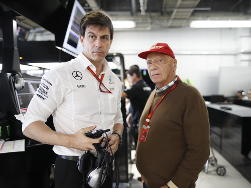 ニキ・ラウダ（写真右）は引退後に航空会社を創業した（写真提供/Mercedes-AMG）
