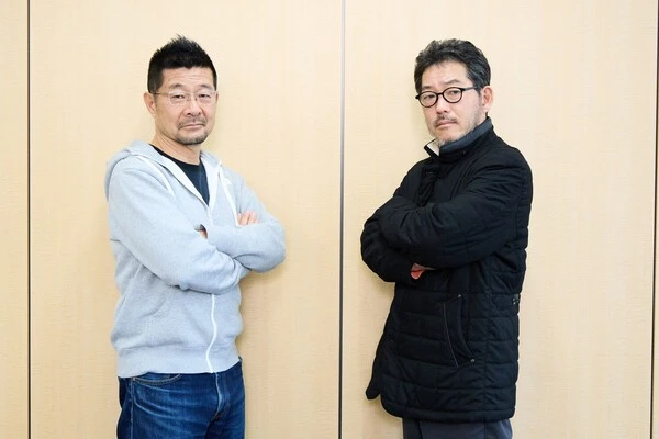 対談したF1フォトグラファーの熱田護氏（左）と桜井淳雄氏　撮影／村上庄吾