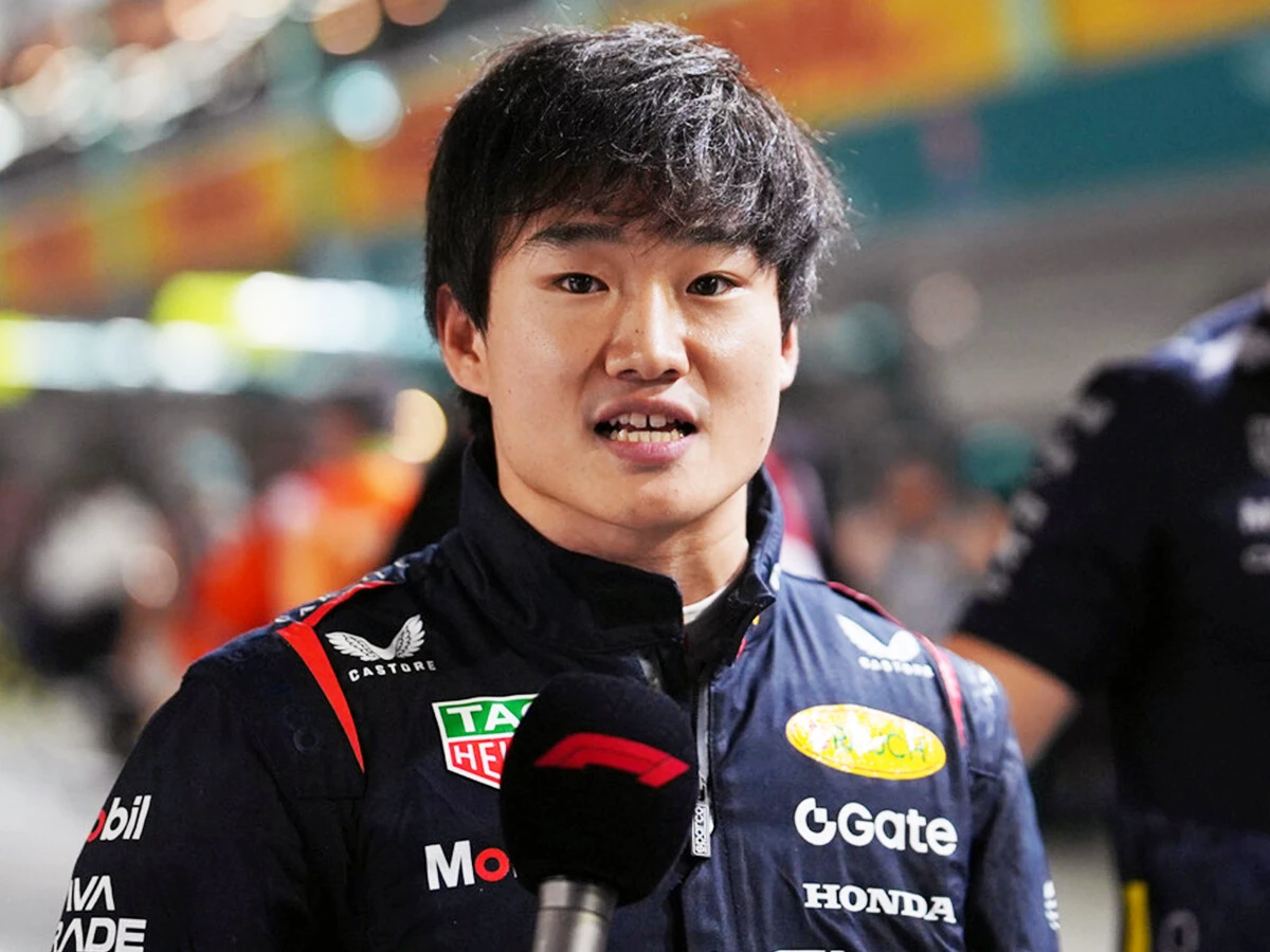 角田裕毅がレース終盤にとった行動とは？　photo by BOOZY