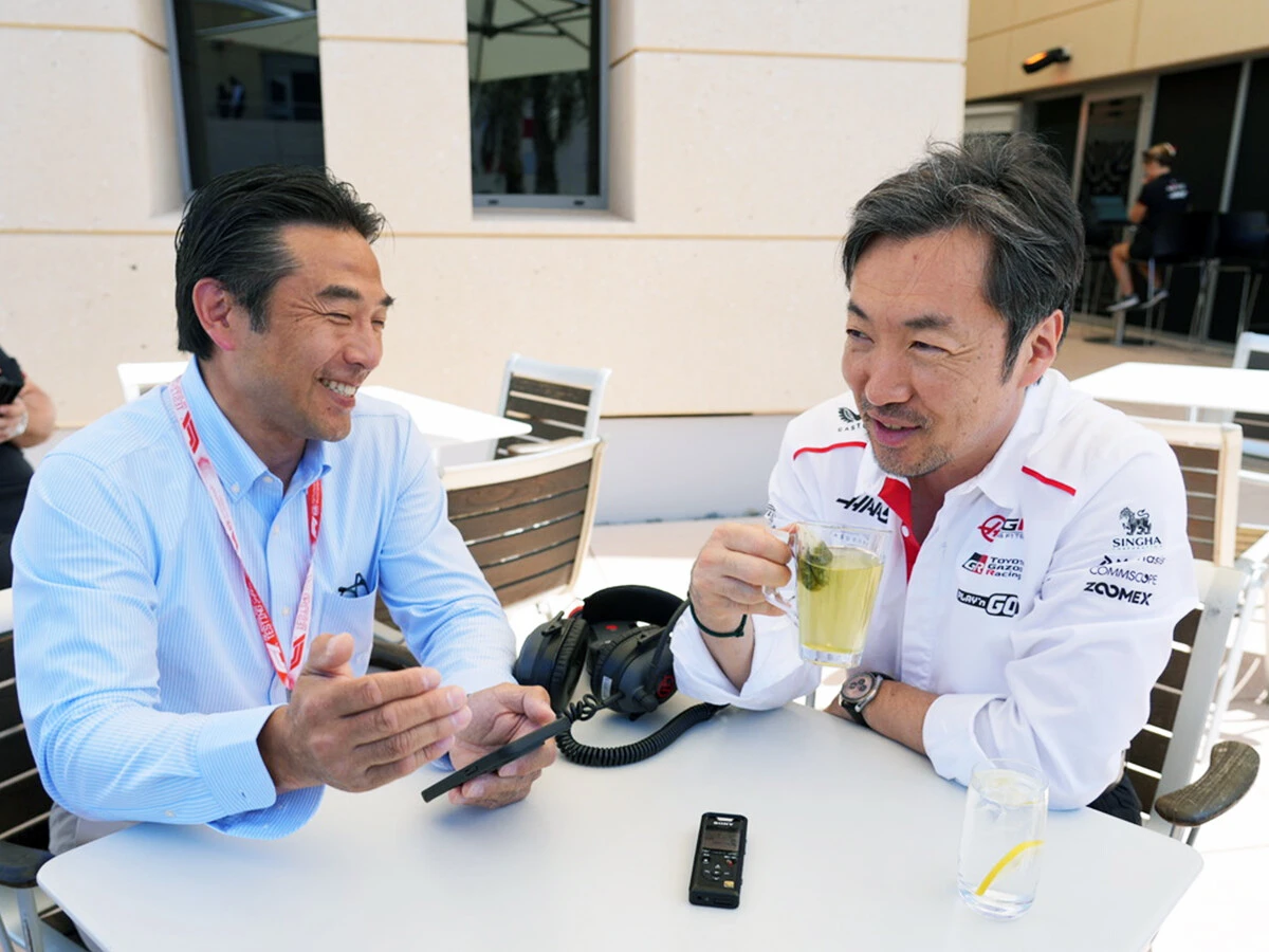 大いに盛り上がった白幡勝広（左）と小松礼雄（右）の対談　photo by F1LIFE