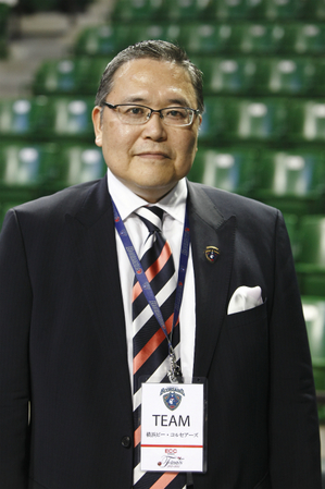 廣田氏はbjリーグ横浜ビー・コルセアーズの代表でもある