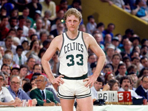 ラリー・バードは、そのシュート力と精神力でスーパースターの座に　photo by Getty Images