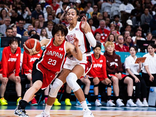 山本麻衣は、５本の３ポイントを含む17得点をマーク　photo by FIBA