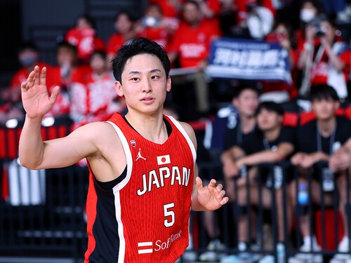 パリ五輪後にはNBAに挑戦することになった河村勇輝 photo by Naoki Nishimura/AFLO SPORT